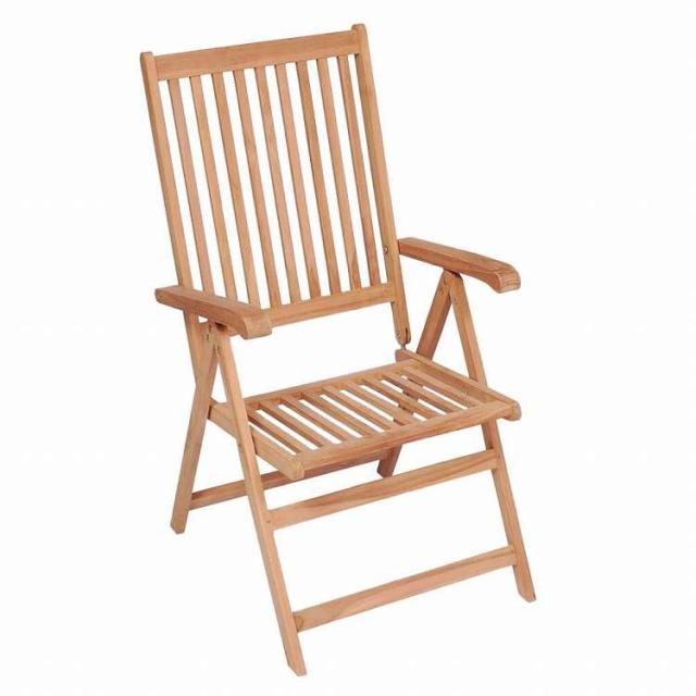vidaXL リクライニングガーデンチェア 6点セット チーク無垢材 (3x43029)家具 アウトドア家具 屋外椅子 アウトドアベンチチェア(代引不可)【送料無料】_1