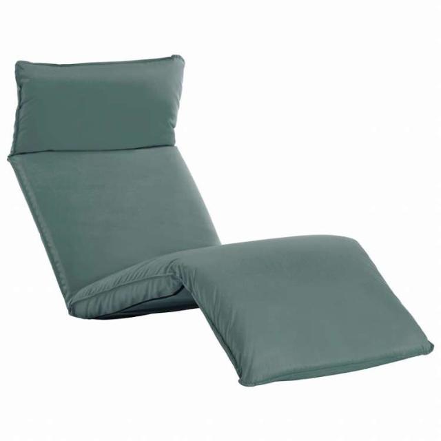 vidaXL 折りたたみサンラウンジャー オックスフォード生地 グレー家具 アウトドア家具 屋外椅子 サンラウンジャー(代引不可)【送料無料】