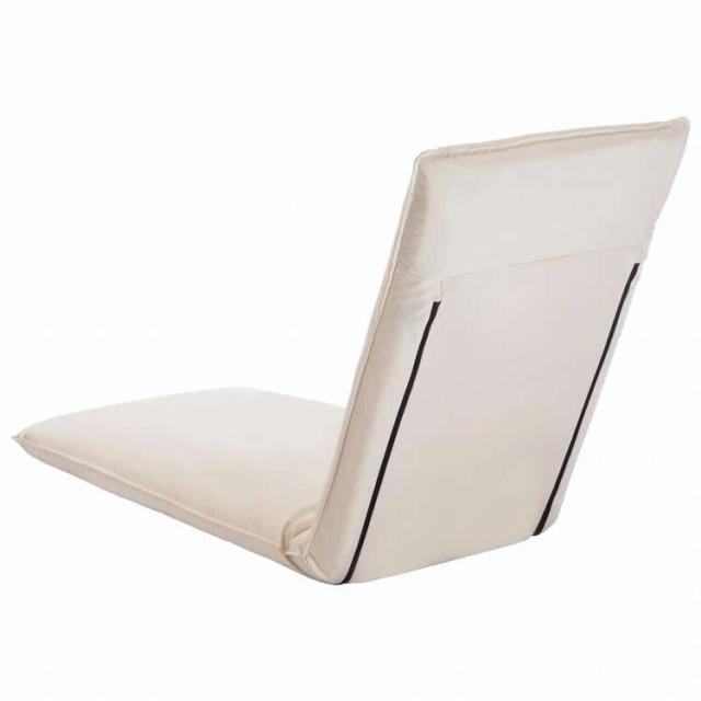 vidaXL 折りたたみサンラウンジャー オックスフォード生地 クリームホワイト家具 アウトドア家具 屋外椅子 サンラウンジャー(代引不可)【送料無料】_3
