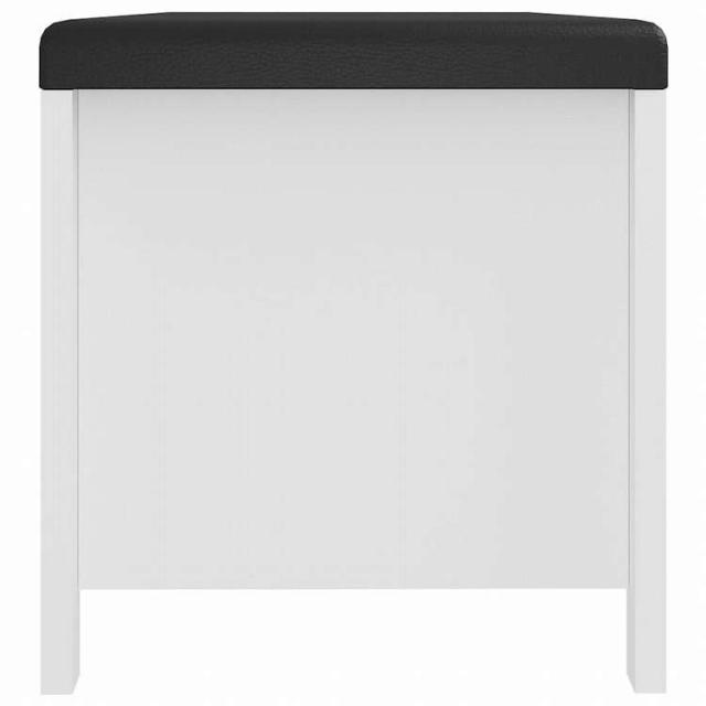 vidaXL シューズベンチ クッション付き ホワイト 104x40x45cm エンジニアリングウッド家具 キャビネット&収納 収納チェスト(代引不可)【送料無料】_5