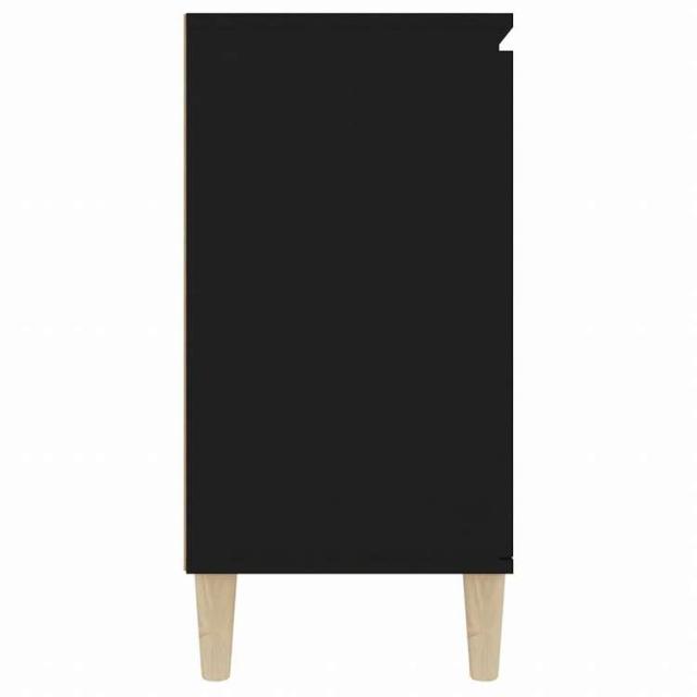 vidaXL サイドボード ブラック 101x35x70cm エンジニアリングウッド家具 キャビネット&amp;収納 サイドボード(代引不可)【送料無料】_5