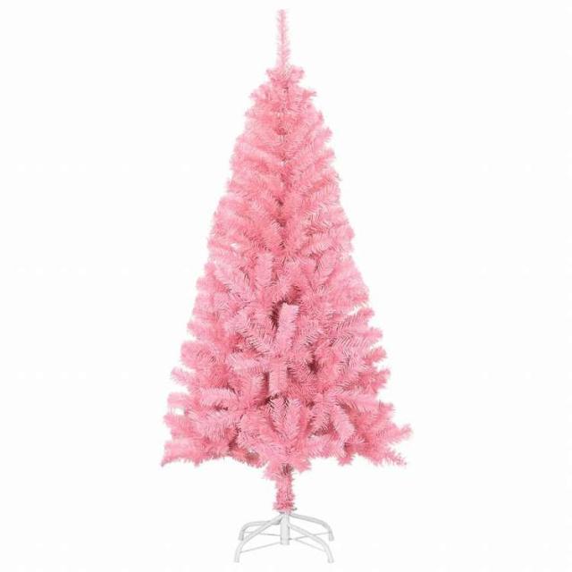 ピンクのクリスマスツリー 約55cm❣️⭐️必ずプロフ読んでください❣️3点❣️ vidaXL フェイククリスマスツリー スタンド付 ピンク 120cm PVC製