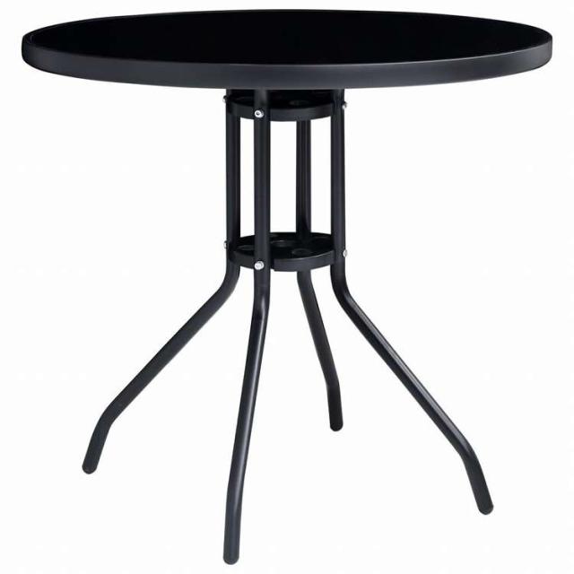 vidaXL ガーデンダイニング5点セット アルミ製&合成繊維 ブラック家具 アウトドア家具 屋外家具セット(代引不可)【送料無料】_7