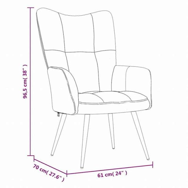 vidaXL リラックスチェア スツール付 ダークグレー ベルベット家具 チェア アームチェア・リクライニングチェア・スリーピングチェア(代引不可)【送料無料】_10