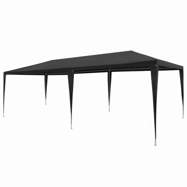 vidaXL パーティーテント 3x6m PE製 アントラシート ホーム&amp;ガーデン 芝&amp;ガーデン アウトドアリビング アウトドアストラクチャー キャノピー・ガゼボ【送料無料】