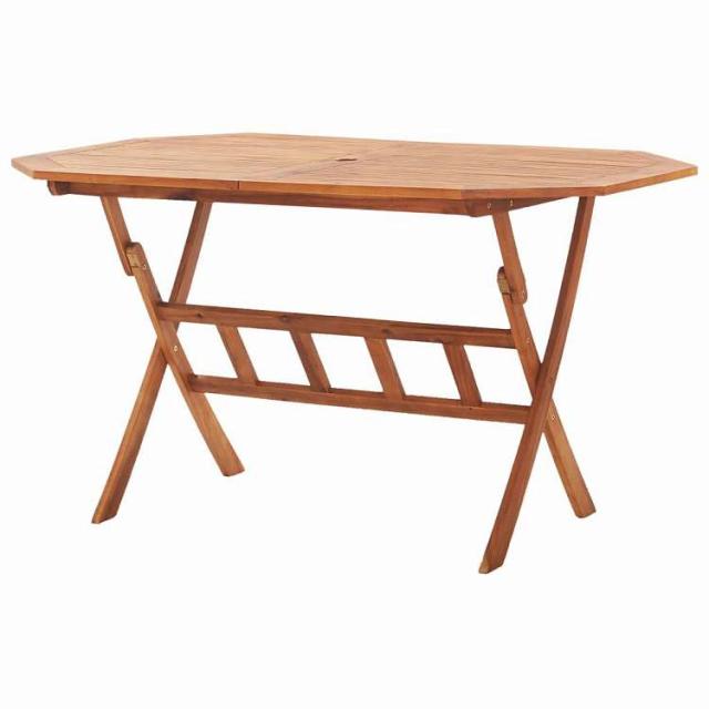 vidaXL 折りたたみガーデンテーブル 135x85x75cm アカシア無垢材 家具 アウトドア家具 アウトドアテーブル【送料無料】_3