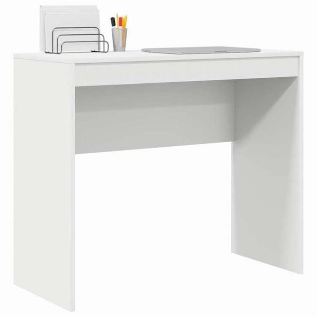 vidaXL デスク ホワイト 90 x 40 x 76 cm エンジニアリングウッド 家具 オフィス家具 デスク【送料無料】_2