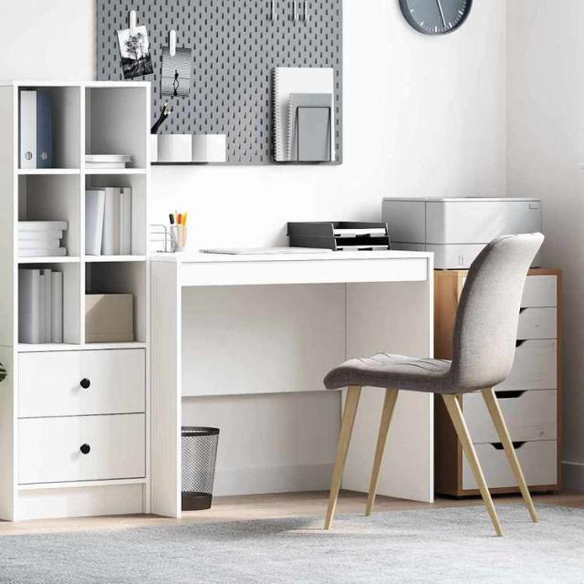 vidaXL デスク ホワイト 90 x 50 x 76 cm エンジニアリングウッド 家具 オフィス家具 デスク【送料無料】_1