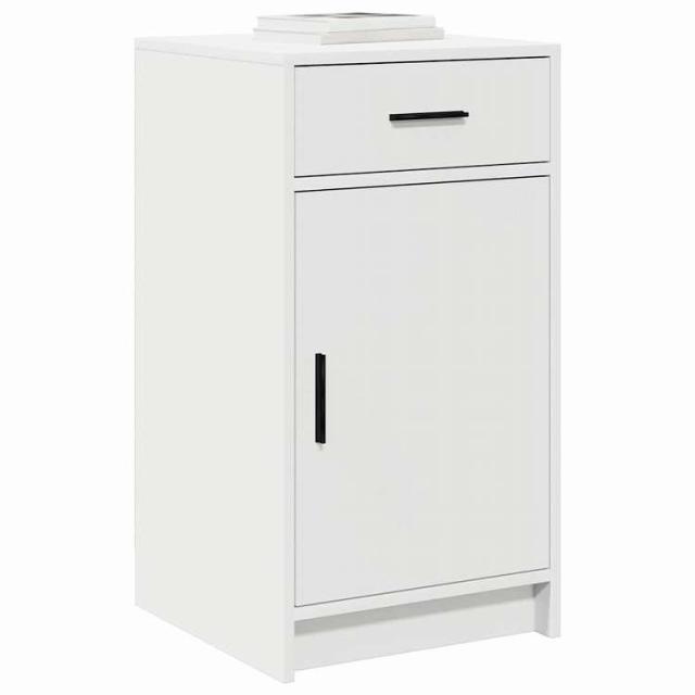 vidaXL サイドボード 引き出し付き ホワイト 40 x 40.5 x 75 cm エンジニアリングウッド 家具 キャビネット&収納 サイドボード【送料無料】_2
