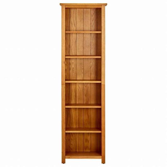 vidaXL 331742 vidaXL 6段 本棚 52x22x180 cm オーク無垢材家具 棚 本棚・オープンラック(代引不可)【送料無料】_1