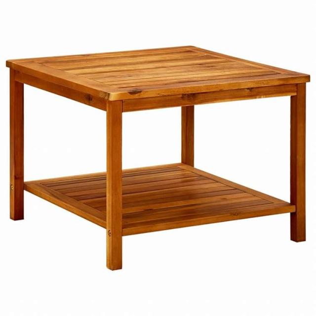 vidaXL コーヒーテーブル 60x60x45cm アカシア無垢材家具 テーブル アクセントテーブル コーヒーテーブル(代引不可)【送料無料】