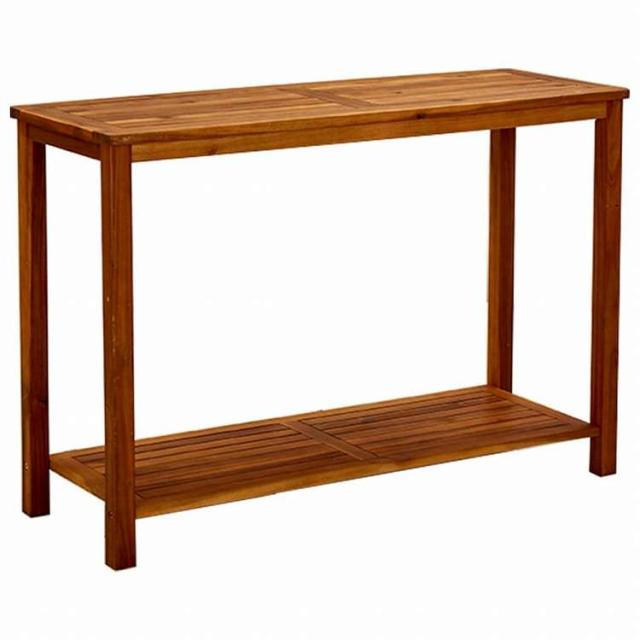 vidaXL ガーデンコンソールテーブル 110x40x75 cm アカシア無垢材家具 アウトドア家具 アウトドアテーブル(代引不可)【送料無料】