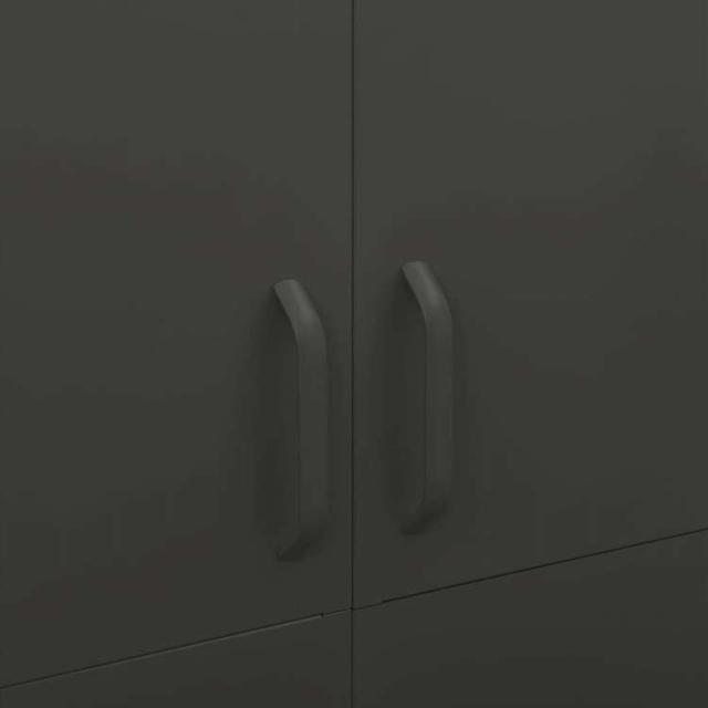 vidaXL 洋服ダンス アントラシート 90x50x180 cm スチール家具 キャビネット&収納 戸棚・ワードローブ(代引不可)【送料無料】