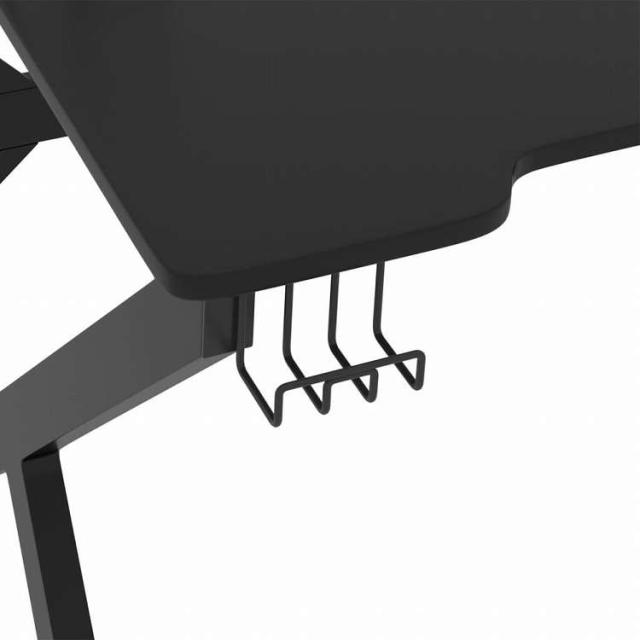 vidaXL ゲーミングデスク K字型脚 ブラック 90x60x75 cm家具 オフィス家具 デスク(代引不可)【送料無料】_5