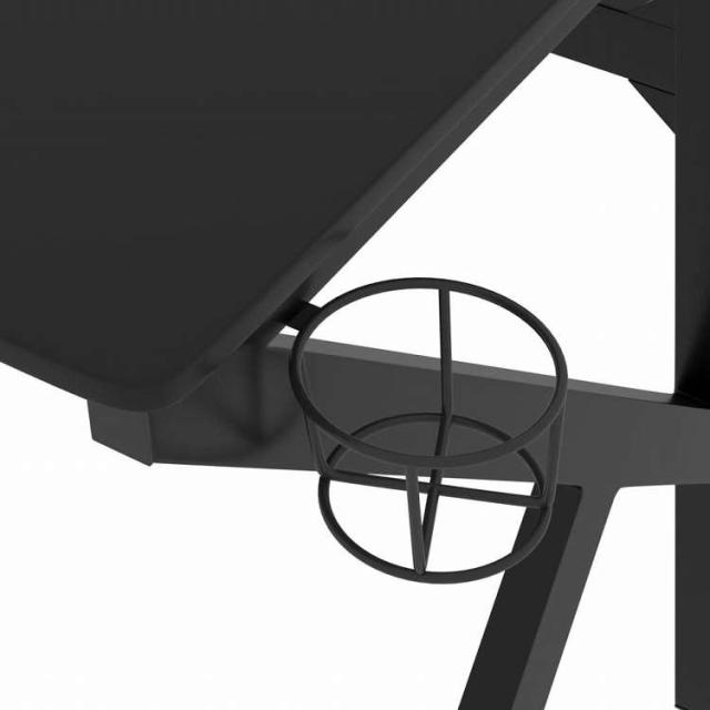 vidaXL ゲーミングデスク K字型脚 ブラック 90x60x75 cm家具 オフィス家具 デスク(代引不可)【送料無料】_6