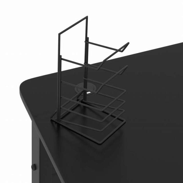 vidaXL ゲーミングデスク K字型脚 ブラック 90x60x75 cm家具 オフィス家具 デスク(代引不可)【送料無料】_7