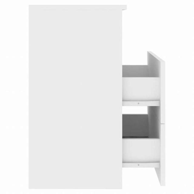 vidaXL ベッドキャビネット 2点 ホワイト 50x32x60 cm家具 テーブル ベッドサイドテーブル(代引不可)【送料無料】_7