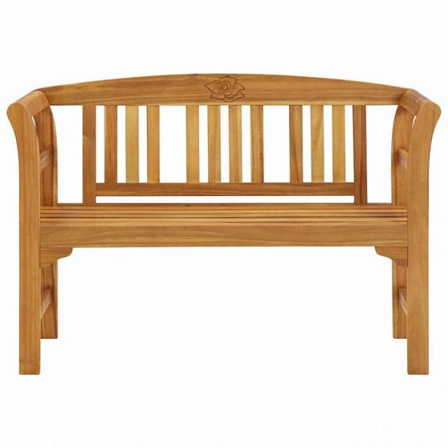 vidaXL ガーデンベンチ 114cm アカシア無垢材家具 アウトドア家具 屋外椅子 アウトドアベンチ(代引不可)【送料無料】_1
