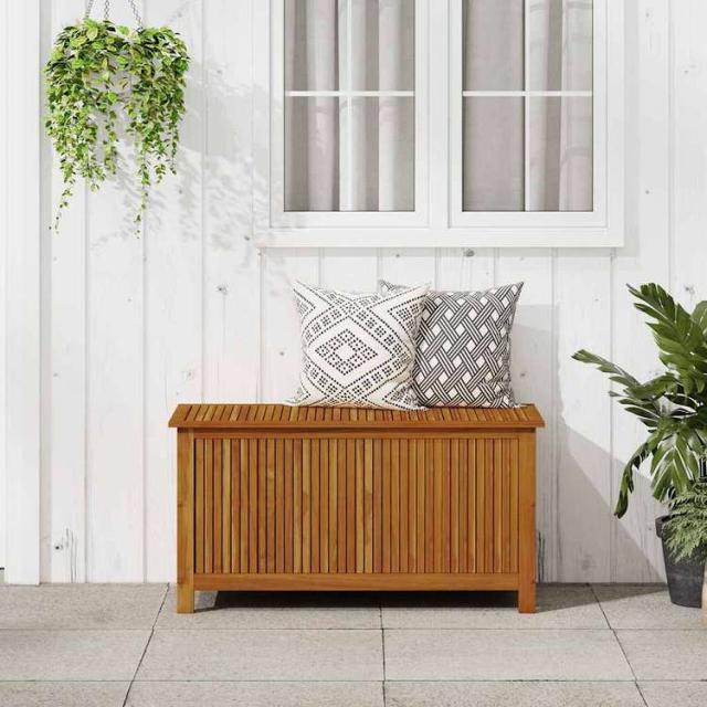 vidaXL ガーデン収納ボックス 113x50x58cm アカシア無垢材家具 アウトドア家具 屋外収納ボックス(代引不可)【送料無料】_2