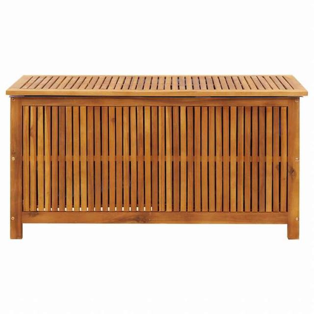 vidaXL ガーデン収納ボックス 113x50x58cm アカシア無垢材家具 アウトドア家具 屋外収納ボックス(代引不可)【送料無料】_4