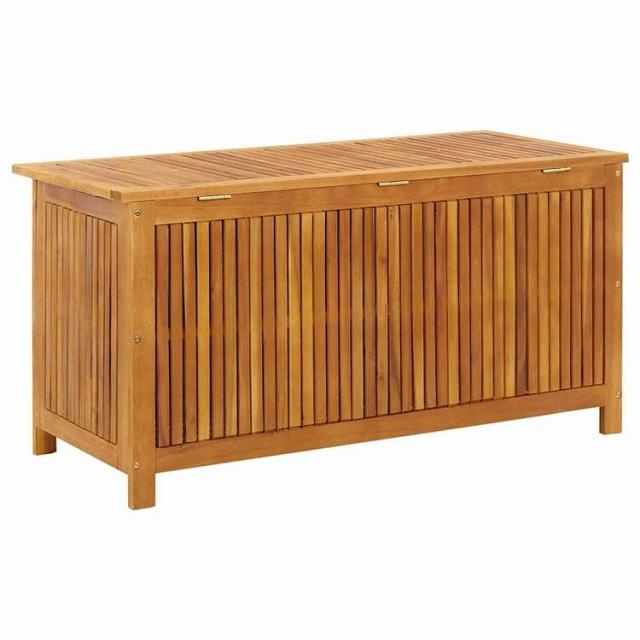 vidaXL ガーデン収納ボックス 113x50x58cm アカシア無垢材家具 アウトドア家具 屋外収納ボックス(代引不可)【送料無料】_6