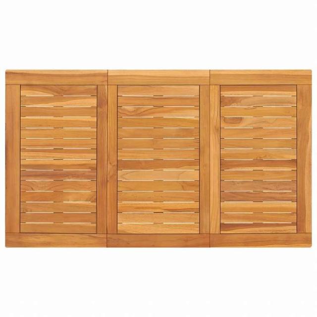 vidaXL ガーデンダイニングテーブル 120x70x77cm チーク無垢材家具 アウトドア家具 アウトドアテーブル(代引不可)【送料無料】_4
