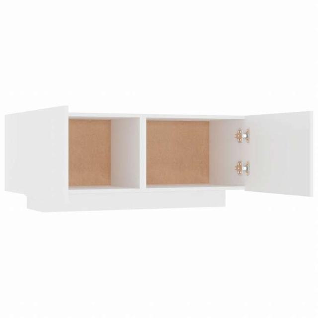 vidaXL ベッドサイドキャビネット ホワイト 100x35x40cm エンジニアリングウッド (804436)家具 テーブル ベッドサイドテーブル(代引不可)【送料無料】_5