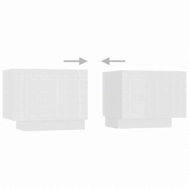 vidaXL ベッドサイドキャビネット ホワイト 100x35x40cm エンジニアリングウッド (804436)家具 テーブル ベッドサイドテーブル(代引不可)【送料無料】_7