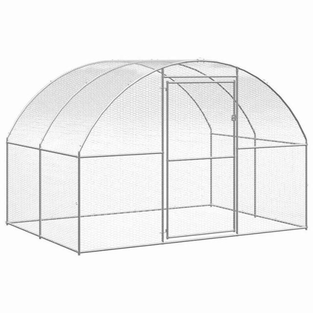 vidaXL 屋外鶏小屋 3x2x2 m 亜鉛メッキ鋼製動物&ペット用品 ペット用品 小動物用品 小動物 飼育・ケージ(代引不可)【送料無料】