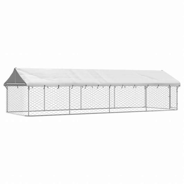 vidaXL 屋外用犬小屋 屋根付き 600x200x150cmAnimals & Pet Supplies ペット用品 犬用品 犬小屋・ドッグラン(代引不可)【送料無料】_6