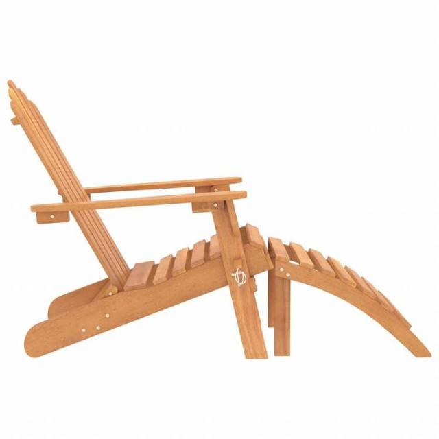 vidaXL ガーデンアディロンダックチェア フットレスト付き アカシア無垢材家具 アウトドア家具 屋外椅子 アウトドアベンチチェア(代引不可)【送料無料】_3