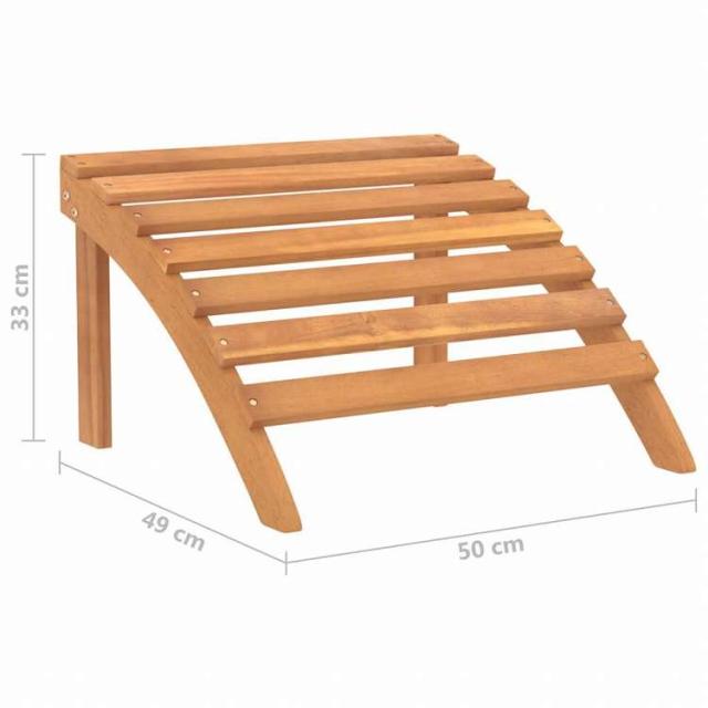 vidaXL ガーデンアディロンダックチェア フットレスト付き アカシア無垢材家具 アウトドア家具 屋外椅子 アウトドアベンチチェア(代引不可)【送料無料】_9