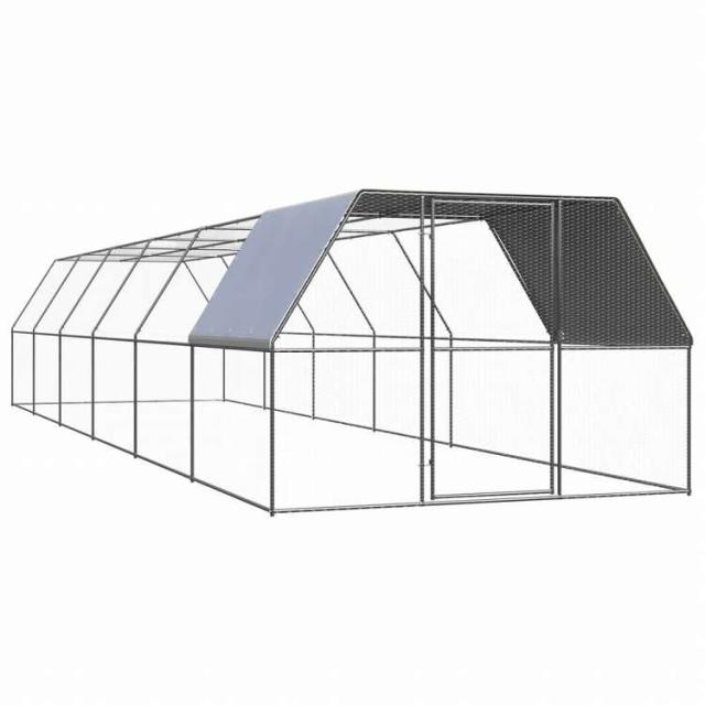 vidaXL 屋外鶏用ケージ 3x12x2 m 亜鉛メッキ鋼製動物&ペット用品 ペット用品 小動物用品 小動物 飼育・ケージ(代引不可)【送料無料】