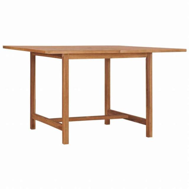 vidaXL ガーデンダイニングテーブル 110x110x75cm チーク無垢材家具 アウトドア家具 アウトドアテーブル(代引不可)【送料無料】