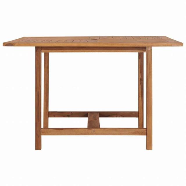 vidaXL ガーデンダイニングテーブル 110x110x75cm チーク無垢材家具 アウトドア家具 アウトドアテーブル(代引不可)【送料無料】_2