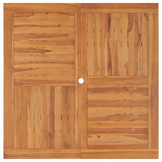 vidaXL ガーデンダイニングテーブル 110x110x75cm チーク無垢材家具 アウトドア家具 アウトドアテーブル(代引不可)【送料無料】_3