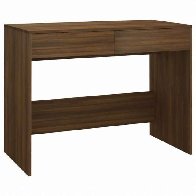 vidaXL デスク ブラウンオーク 101x50x76.5cm エンジニアリングウッド家具 オフィス家具 デスク(代引不可)【送料無料】_1