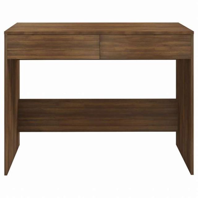 vidaXL デスク ブラウンオーク 101x50x76.5cm エンジニアリングウッド家具 オフィス家具 デスク(代引不可)【送料無料】_4