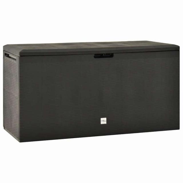 vidaXL ガーデン収納ボックス アントラシート 114x47x60 cm 家具 アウトドア家具 屋外収納ボックス【送料無料】