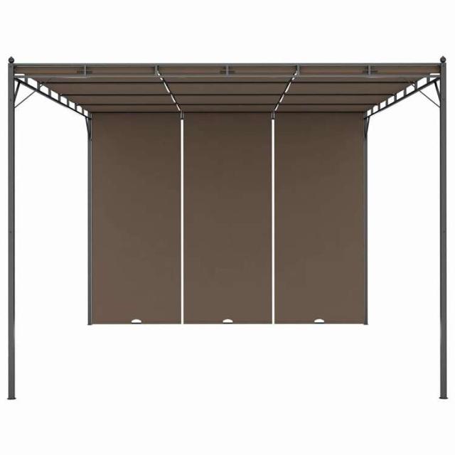 vidaXL ガーデンガゼボ 4x3x2.25m サイドカーテン付き トープ ホーム&ガーデン 芝&ガーデン アウトドアリビング アウトドアストラクチャー キャノピー・ガゼボ【送料無料】_2