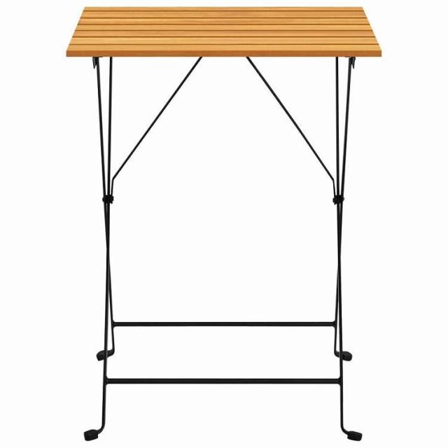 vidaXL ビストロテーブル 55x54x71 cm アカシア無垢材 家具 アウトドア家具 アウトドアテーブル【送料無料】_2