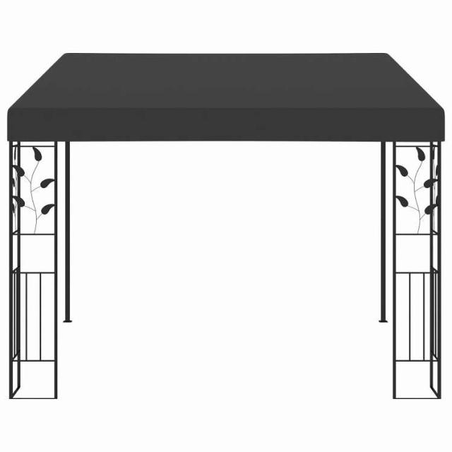 vidaXL 壁面取付型 ガゼボ 3x3x2.5m アントラシート ホーム&ガーデン 芝&ガーデン アウトドアリビング アウトドアストラクチャー キャノピー・ガゼボ【送料無料】_1