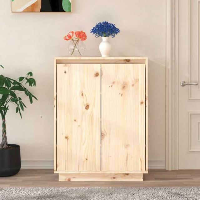 vidaXL シューズキャビネット 60x35x80 cm 無垢のパイン材ホーム&amp;ガーデン 家事用品 収納&amp;オーガナイザー 衣類・ワードローブ収納 シューズラック・整理収納(代引不可)【送料無料】