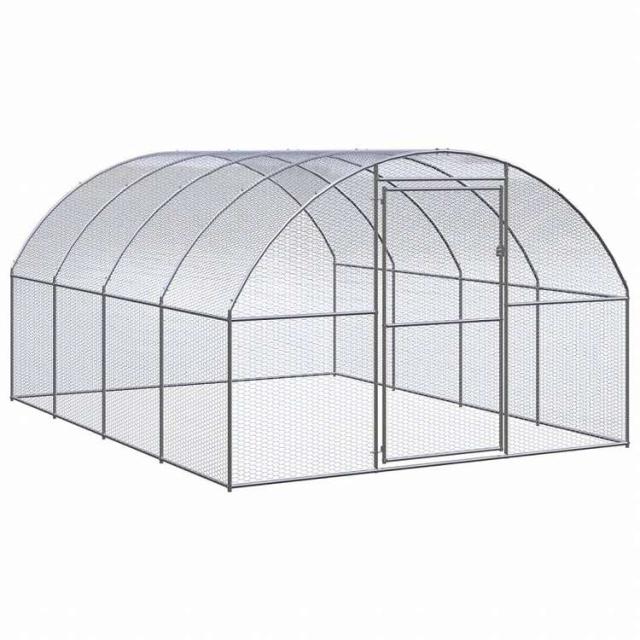 vidaXL 露天鶏掘っ建て小屋 3x4x2 m ジンクメッキ鋼製毛の荒物&愛玩動物装具 愛玩動物装具 小毛の荒物装具 小毛の荒物 繁殖・臥せ篭(代引不可)【貨物輸送無料】