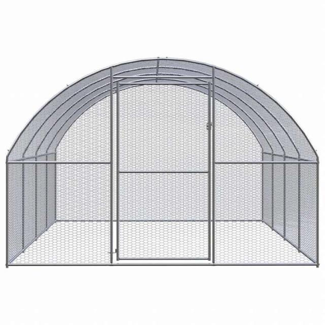 vidaXL 露天鶏掘っ建て小屋 3x4x2 m ジンクメッキ鋼製毛の荒物&amp;愛玩動物装具 愛玩動物装具 小毛の荒物装具 小毛の荒物 繁殖・臥せ篭(代引不可)【貨物輸送無料】