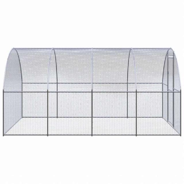 vidaXL 露天鶏掘っ建て小屋 3x4x2 m ジンクメッキ鋼製毛の荒物&amp;愛玩動物装具 愛玩動物装具 小毛の荒物装具 小毛の荒物 繁殖・臥せ篭(代引不可)【貨物輸送無料】