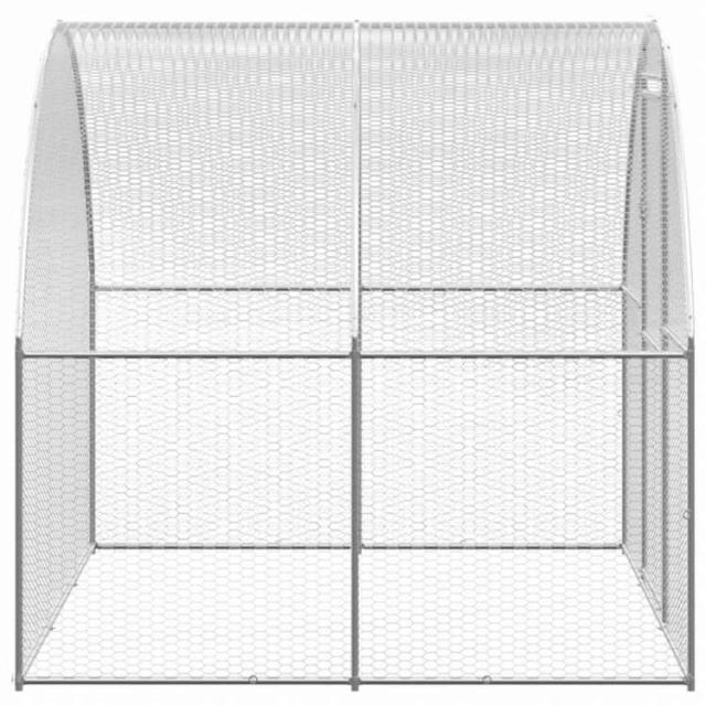 vidaXL 露天鶏掘っ建て小屋 3x4x2 m ジンクメッキ鋼製毛の荒物&amp;愛玩動物装具 愛玩動物装具 小毛の荒物装具 小毛の荒物 繁殖・臥せ篭(代引不可)【貨物輸送無料】