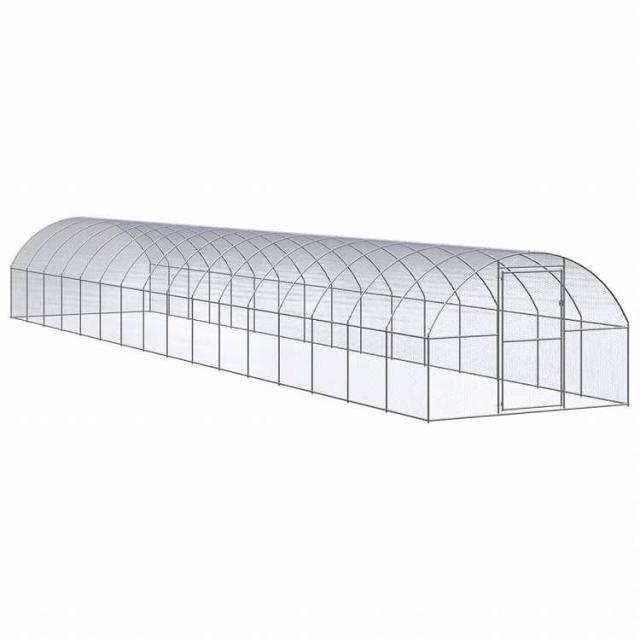 vidaXL 屋外鶏小屋 3x16x2 m 亜鉛メッキ鋼製動物&ペット用品 ペット用品 小動物用品 小動物 飼育・ケージ(代引不可)【送料無料】