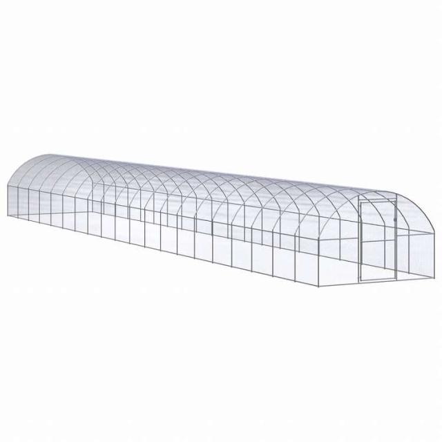 vidaXL 屋外鶏小屋 3x20x2 m 亜鉛メッキ鋼製Animals & Pet Supplies ペット用品 小動物用品 小動物 飼育・ケージ(代引不可)【送料無料】