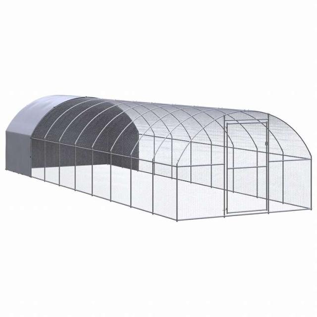 vidaXL 屋外鶏小屋 3x10x2 m 亜鉛メッキ鋼製動物&ペット用品 ペット用品 小動物用品 小動物 飼育・ケージ(代引不可)【送料無料】